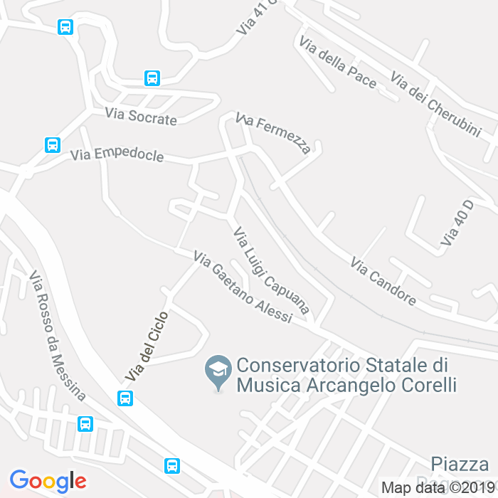 CAP di Via Luigi Capuana a Messina
