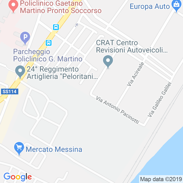 CAP di Via Tommaso Edison a Messina