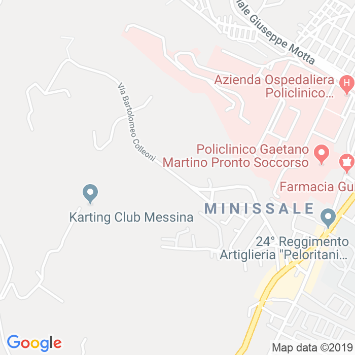 CAP di Via Minissale a Messina