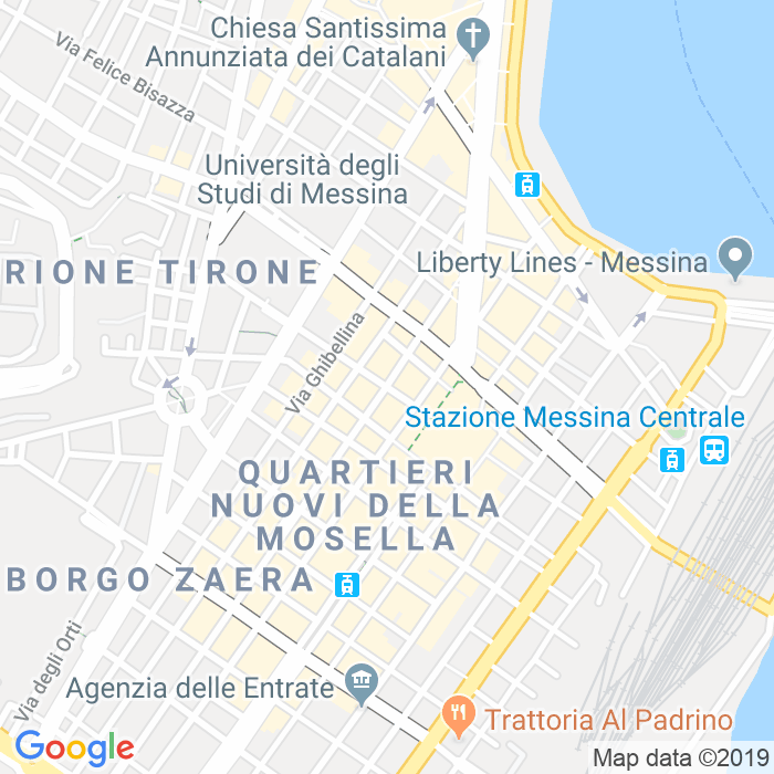 CAP di Via Nicola Piccinino a Messina