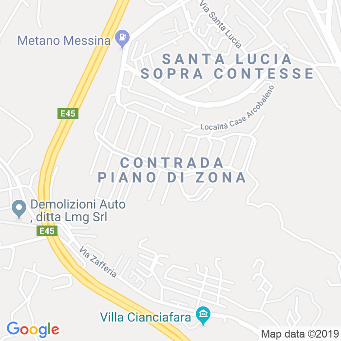 CAP di Contrada Nuovo Piano Di Zona a Messina
