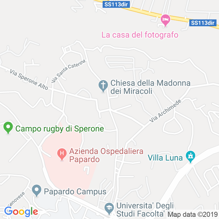 CAP di Via Ii Comunale Sperone a Messina
