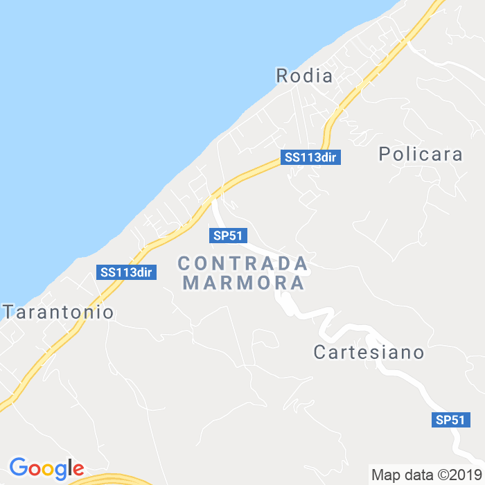 CAP di Contrada Marmora a Messina