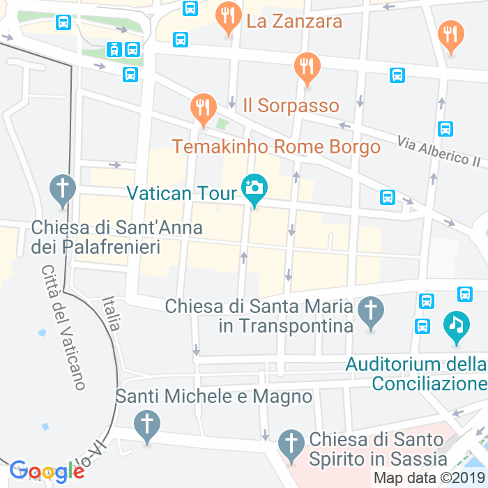 CAP di Borgo Pio a Roma