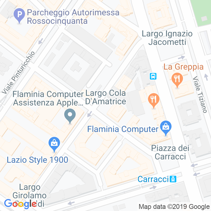 CAP di Largo Cola D'Amatrice a Roma