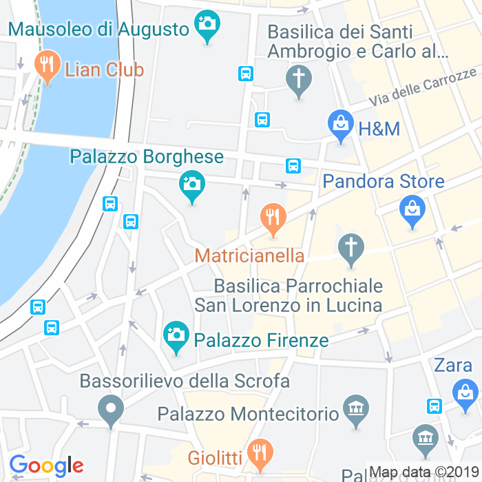 CAP di Largo Della Fontanella Di Borghese a Roma