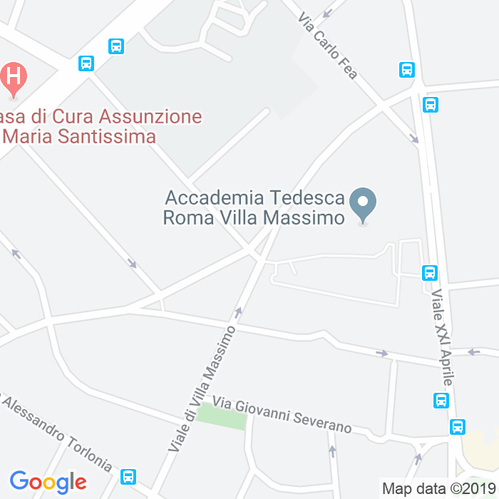 CAP di Largo Di Villa Massimo a Roma