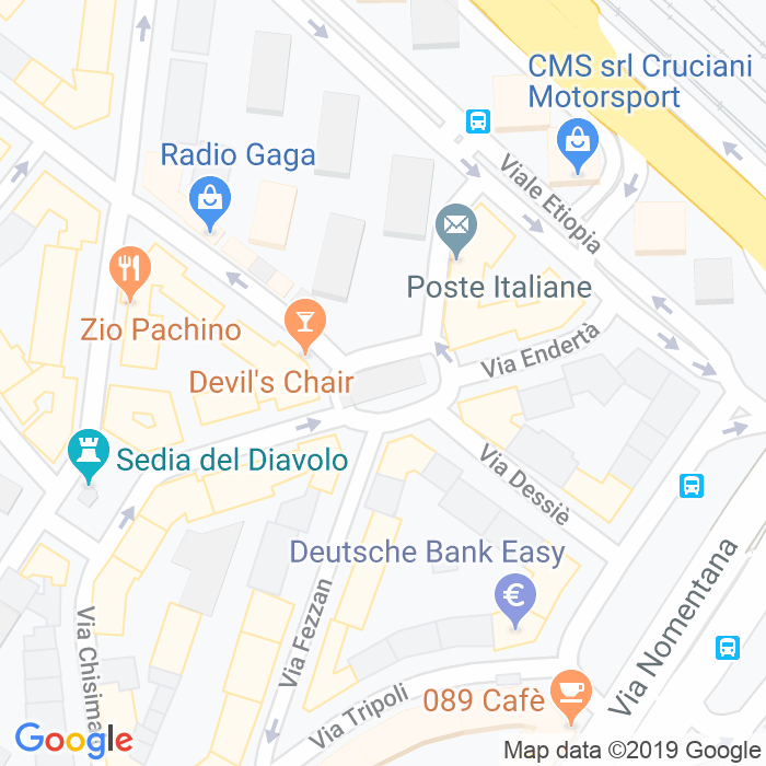 CAP di Piazza Amba Alagi a Roma