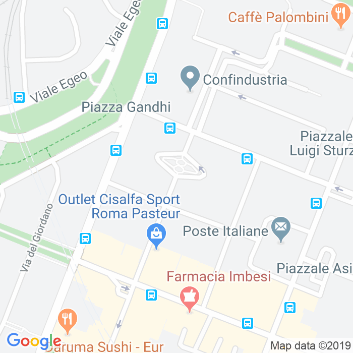 CAP di Piazza Dei Caduti Sul Lavoro a Roma