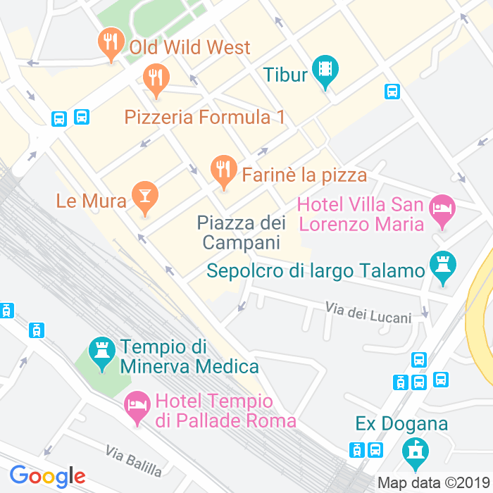 CAP di Piazza Dei Campani a Roma