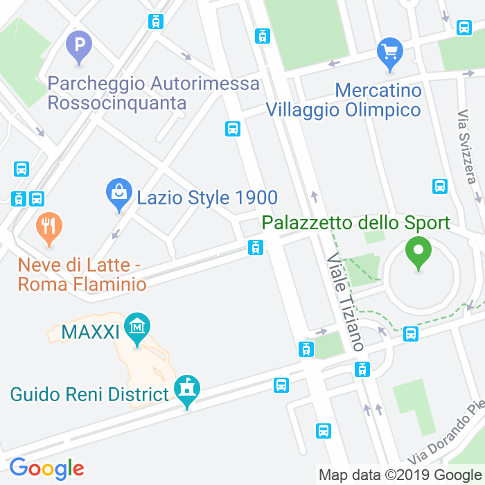 CAP di Piazza Dei Carracci a Roma