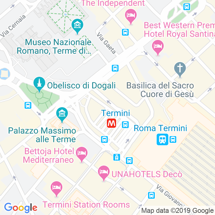 CAP di Piazza Dei Cinquecento a Roma