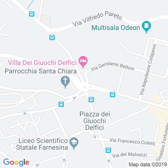 CAP di Piazza Dei Giuochi Delfici a Roma