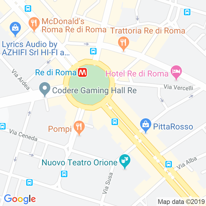 CAP di Piazza Dei Re Di Roma a Roma