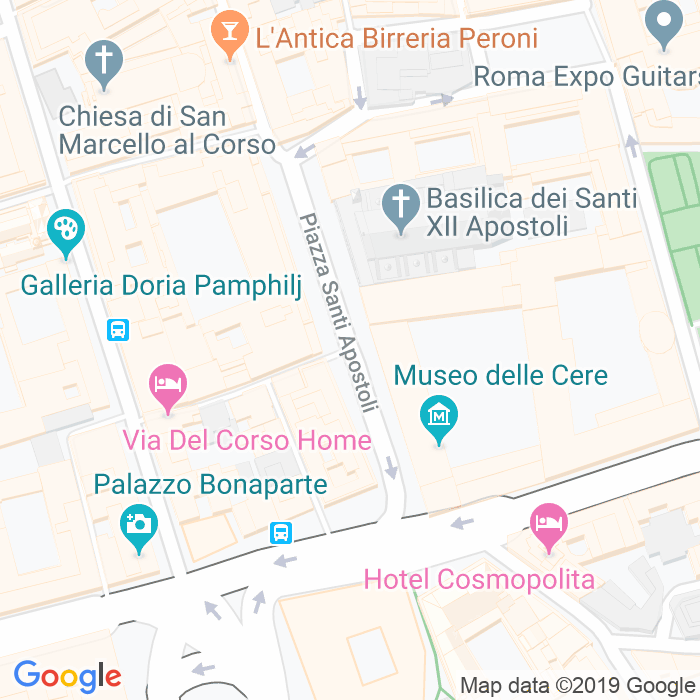 CAP di Piazza Dei Santi Apostoli a Roma