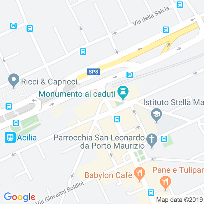 CAP di Piazza Dei Sicani a Roma