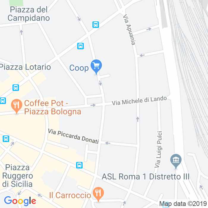 CAP di Piazza Dei Vespri Siciliani a Roma