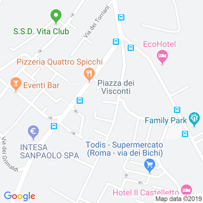 CAP di Piazza Dei Visconti a Roma
