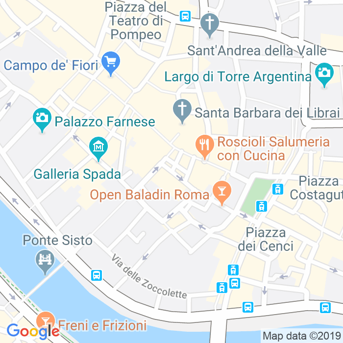 CAP di Piazza Del Monte Di Pieta a Roma