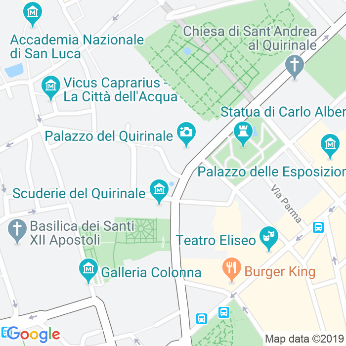 CAP di Piazza Del Quirinale a Roma