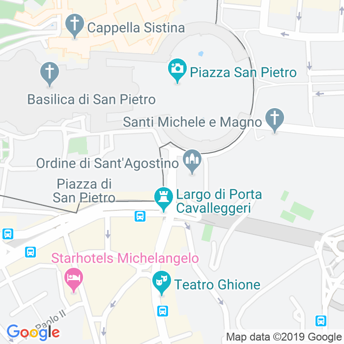 CAP di Piazza Del Sant'Uffizio a Roma