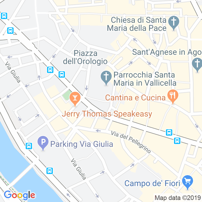 CAP di Piazza Della Chiesa Nuova a Roma