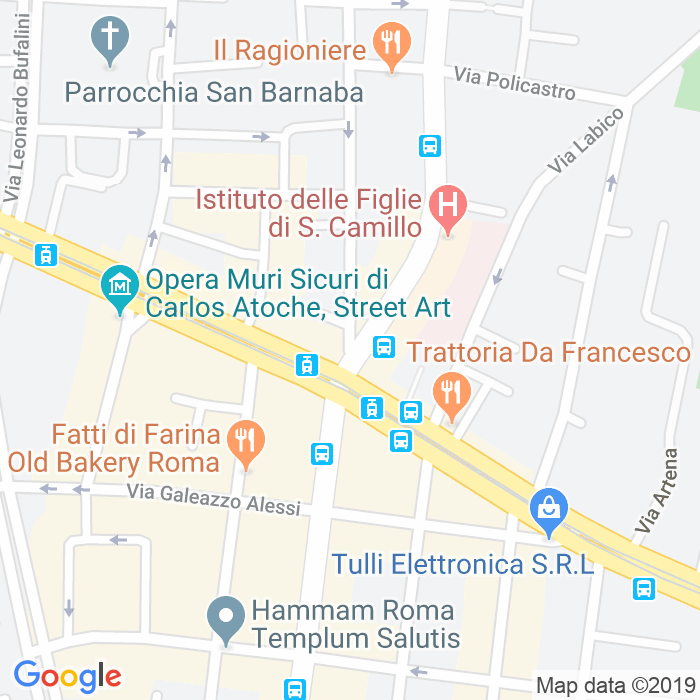 CAP di Piazza Della Marranella a Roma
