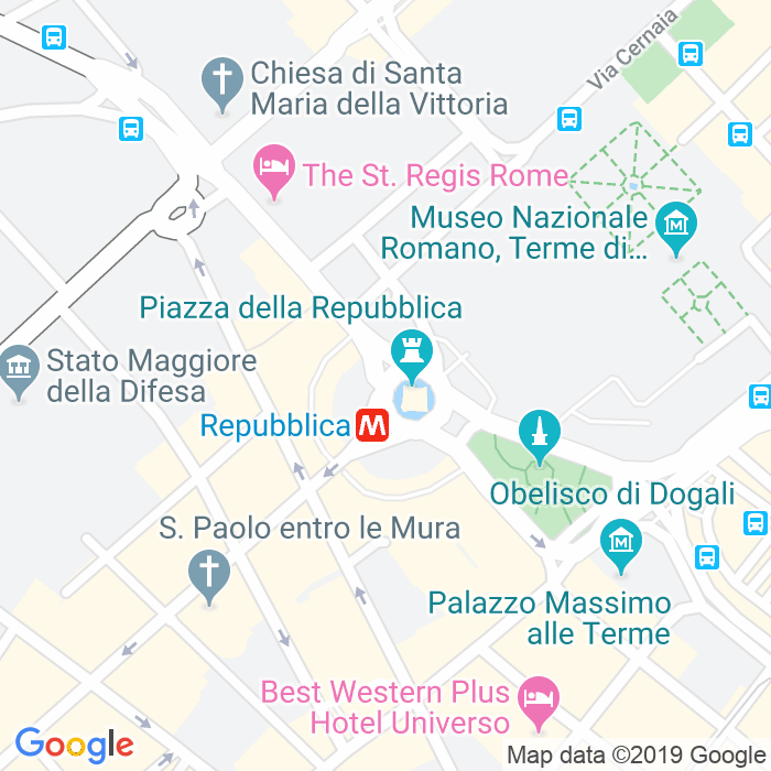 CAP di Piazza Della Repubblica (Esedra (Piazza)) a Roma