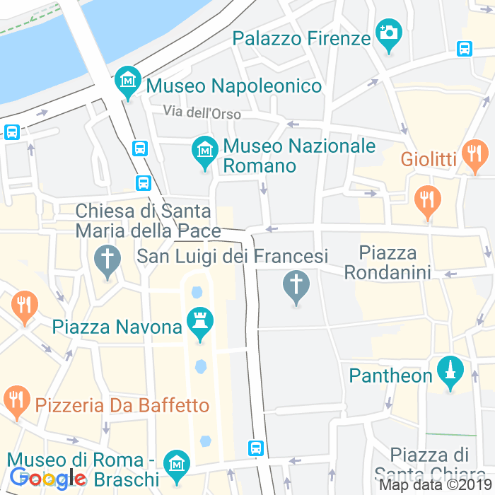 CAP di Piazza Delle Cinque Lune a Roma