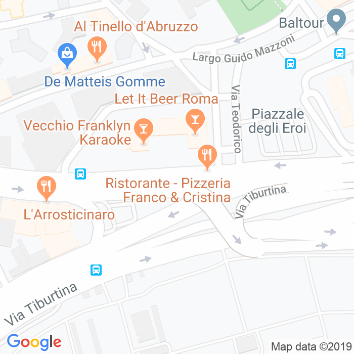 CAP di Piazza Delle Crociate a Roma