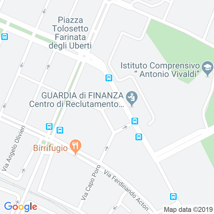 CAP di Piazza Delle Fiamme Gialle a Roma