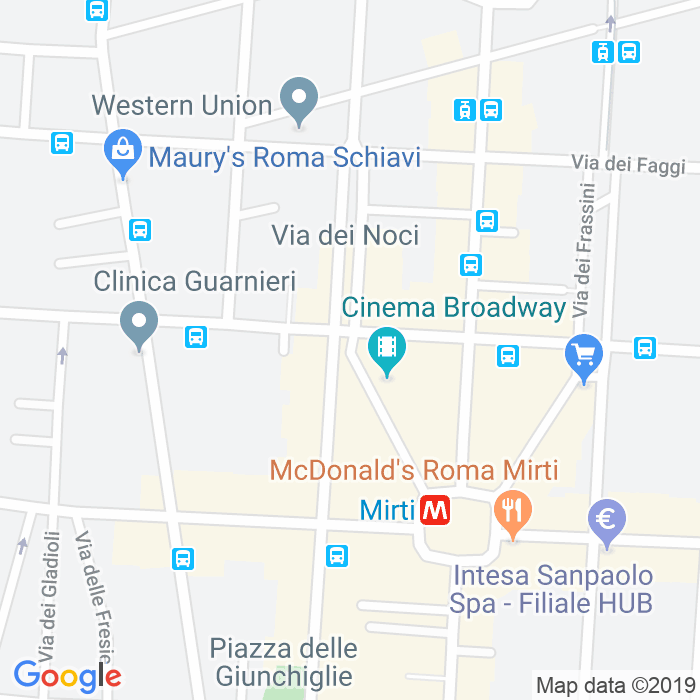 CAP di Piazza Delle Peonie a Roma