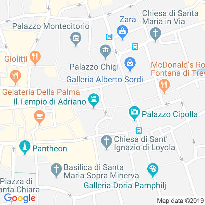 CAP di Piazza Di Pietra a Roma