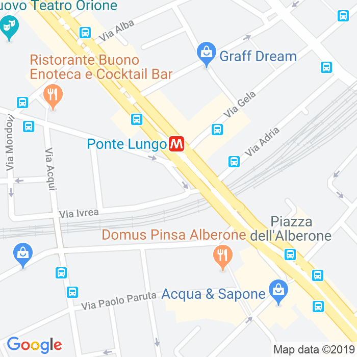 CAP di Piazza Di Ponte Lungo a Roma