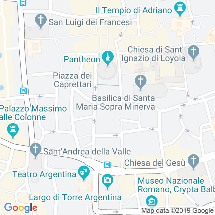 CAP di Piazza Di Santa Chiara a Roma