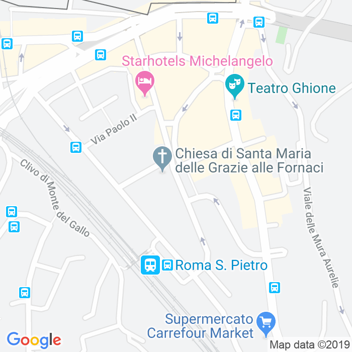 CAP di Piazza Di Santa Maria Alle Fornaci a Roma