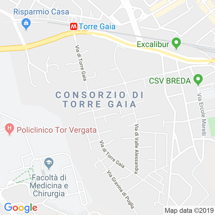 CAP di Piazza Di Torre Gaia a Roma