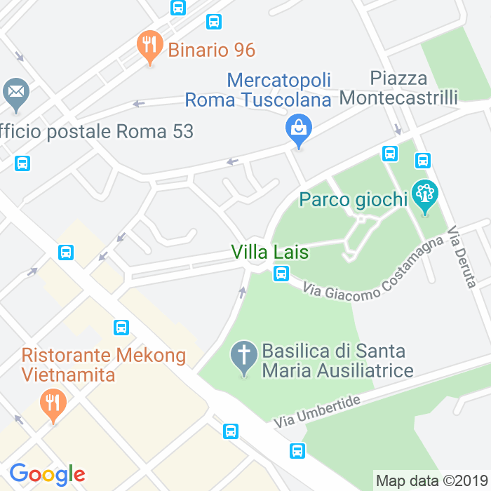 CAP di Piazza Giovanni Cagliero a Roma