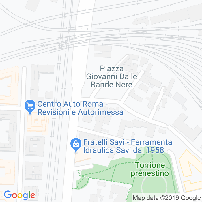 CAP di Piazza Giovanni Dalle Bande Nere a Roma
