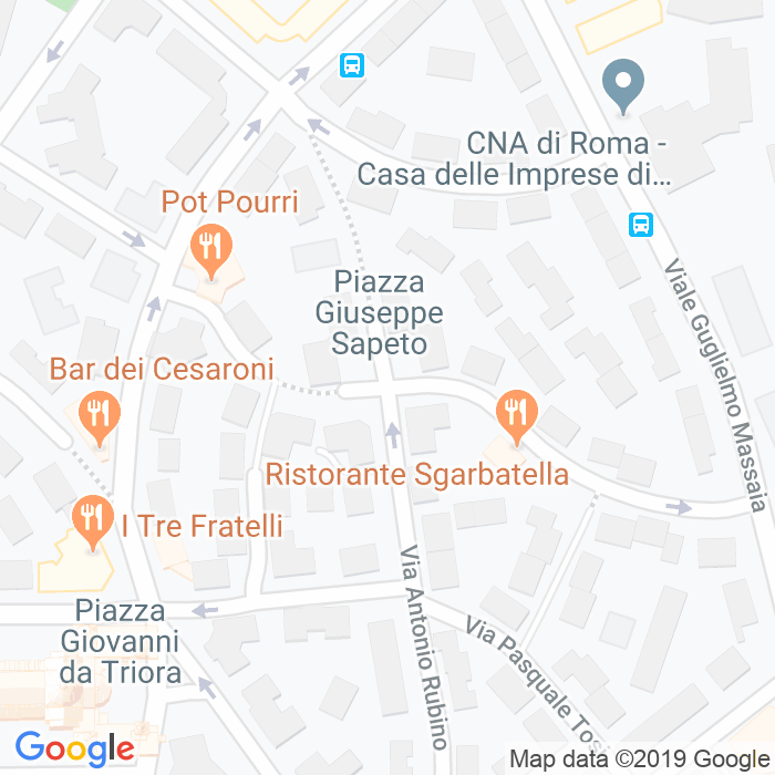 CAP di Piazza Giuseppe Sapeto a Roma