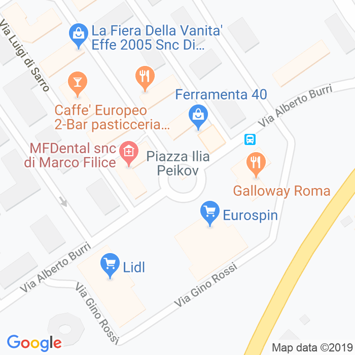 CAP di Piazza Ilia Peikov a Roma