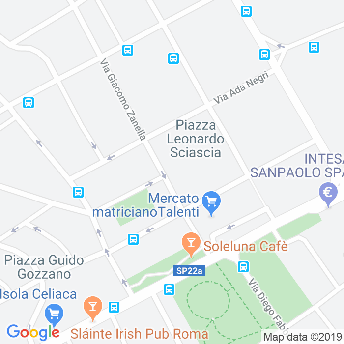 CAP di Piazza Leonardo Sciascia a Roma