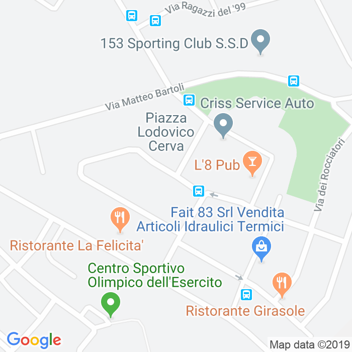 CAP di Piazza Lodovico Cerva a Roma