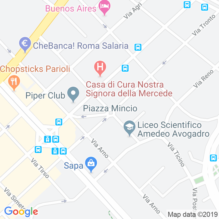 CAP di Piazza Mincio a Roma