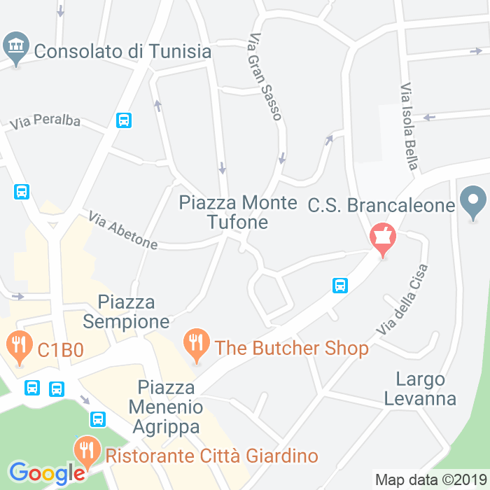 CAP di Piazza Monte Tufone a Roma
