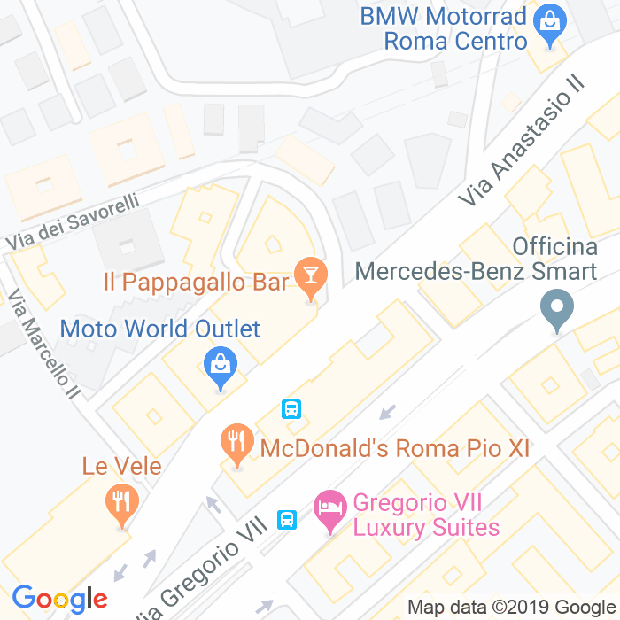 CAP di Piazza Pappagallo a Roma