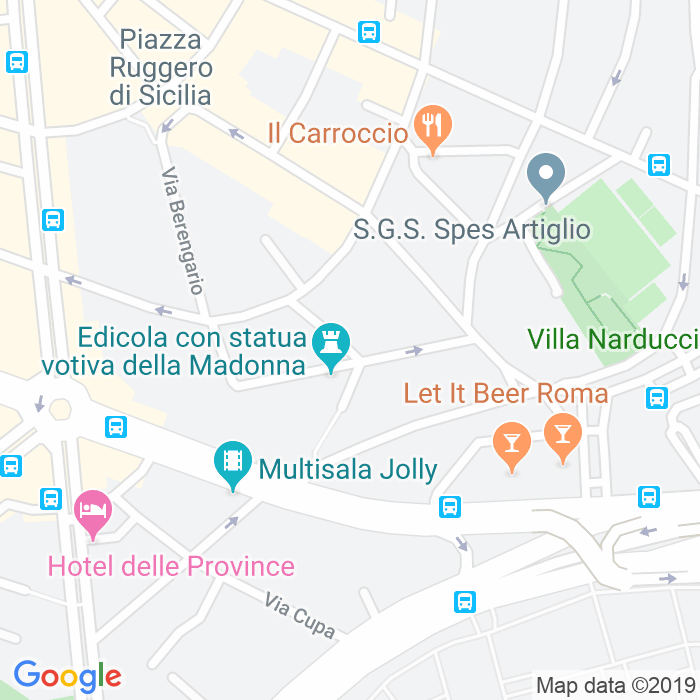 CAP di Piazza Pontida a Roma
