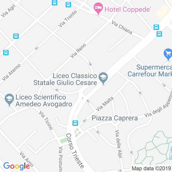 CAP di Piazza Trasimeno a Roma