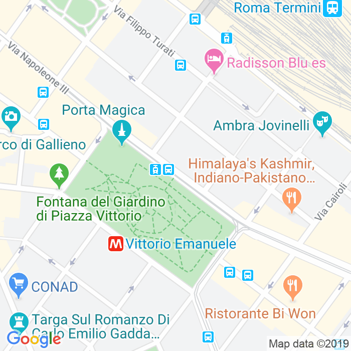 CAP di Piazza Vittorio Emanuele Ii a Roma