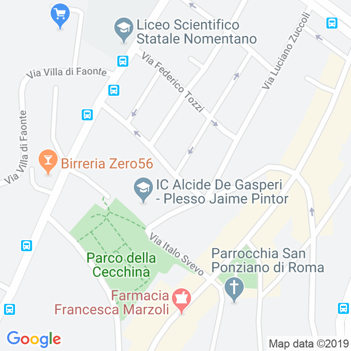 CAP di Via Adolfo Albertazzi a Roma